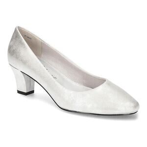 NEW! US 7WW Easy Street BALLARI WOMENS PUMP Silver